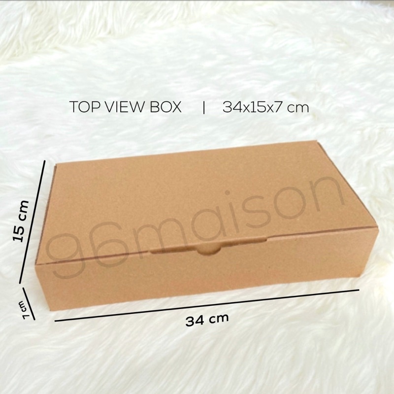 BOX KARDUS UK. 34x15x7 KOTAK DUS KARTON PACKAGING CAKE KUE,PACKING ONLINESHOP ACC HP SOUVENIR