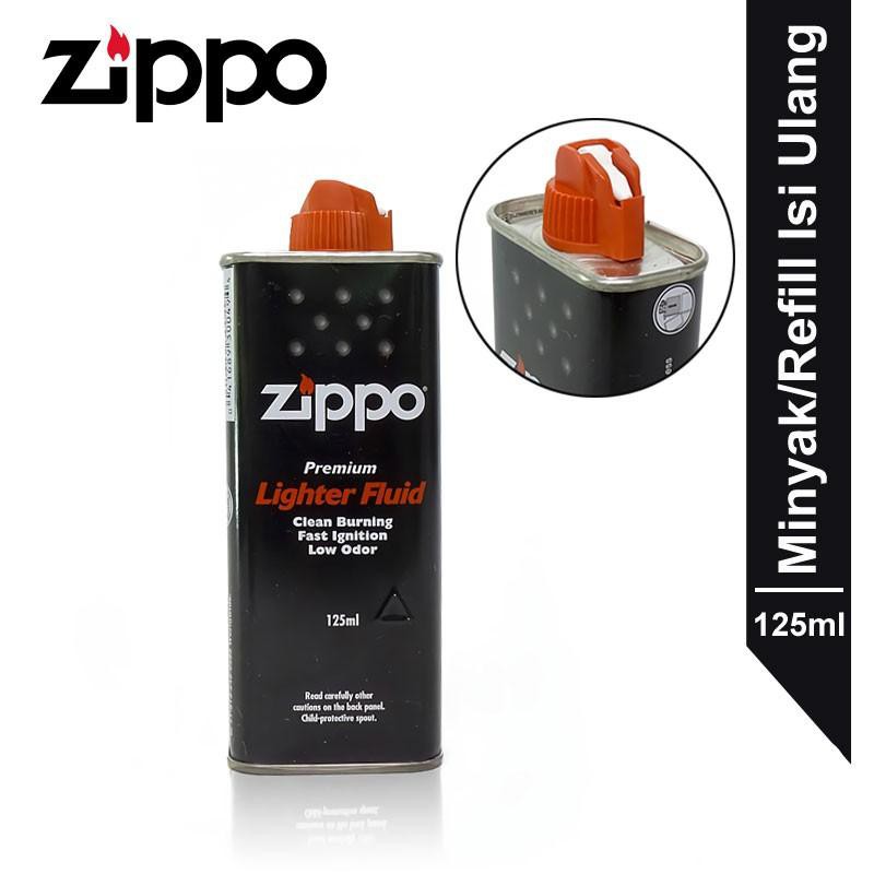 BISA COD-READY STOCK Minyak Zippo Original isi 125 ml - Hitam // RANDOM