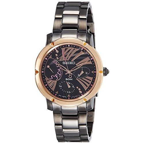 Seiko Ladies Criteria SNT882P1 Black Rose Gold - Jam Tangan Wanita SNT882