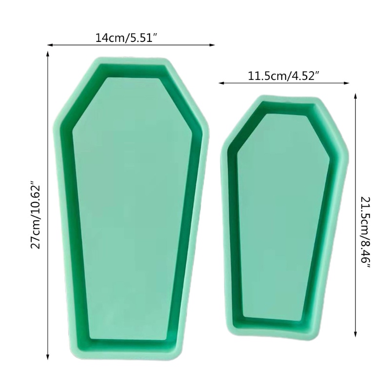 SIY  Coffin Box Epoxy Resin Mold Storage Case Silicone Mould DIY Crafts Jewelry Container Making Tool