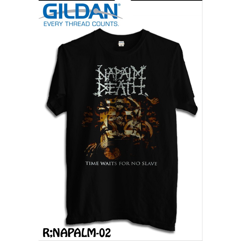 KAOS BAND NAPALM DEATH TSHIRT ORIGINAL GILDAN SOFTSTYLE NAPALM DEATH