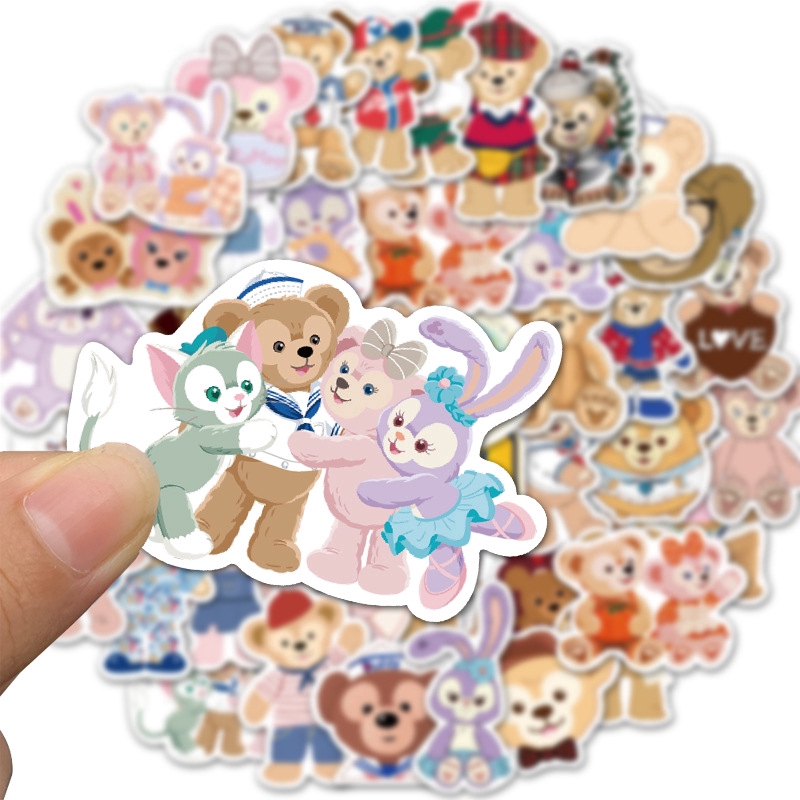 40 little bear Duffy cartoon stickers cute kids toys stickers luggage personality stickers stickers waterproof