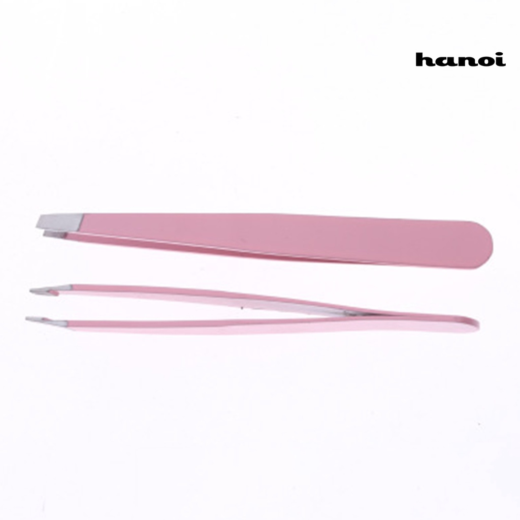 HQTM_Eyebrow Tweezer Anti-Slip Eyes Hair Shaping Stainless Steel Colorful Rust-Proof Makeup Tweezer for Facial