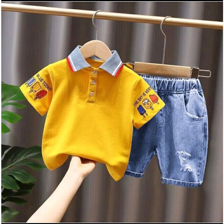 PROMO SETELAN ANAK BAJU PAKAIAN ANAK MOTIF THE SKY ANAK LAKI LAKI SETELAN ANAK BAJU ANAK PEREMPUAN UMUR 1-5 TAHUN SETELAN ANAK DENIM BAJU PAKAIAN ANAK LAKI LAKI DAN PEREMPUAN SETELAN OUTFIT ANAK MASA KINI SETELAN ANAK TERMURAH DAN TERLARIS