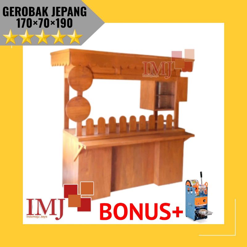 GEROBAK ANGKRINGAN BOOTH CUSTOM GROBAK KAYU CUSTOM