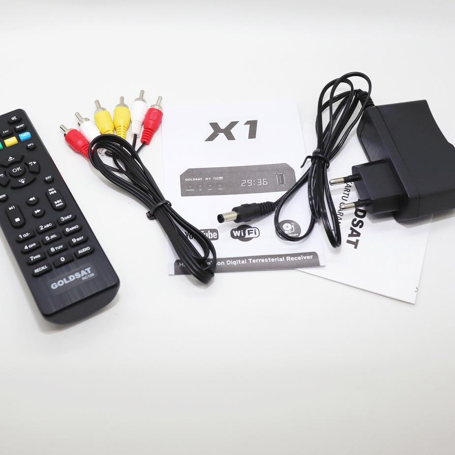 Terbaik Set Box GOLDSAT X1 / STB TV Digital DVB T2 Receiver