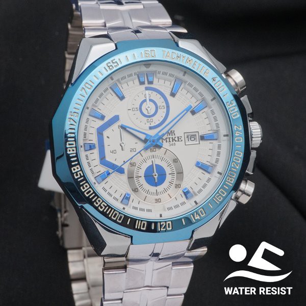 Jam Tangan Pria Original Mike 348 Water Resist Proof Anti Air
