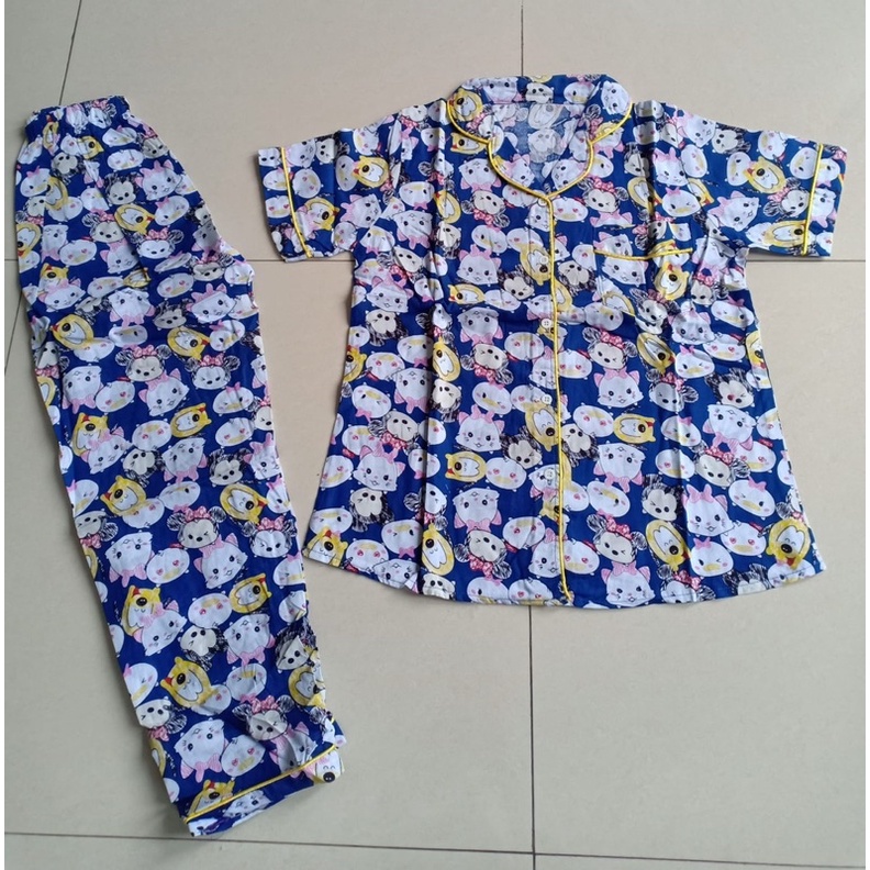 SALE JC Pajamas Wanita Little Star / Piyama wanita bulan bintang / Piyama wanita murah