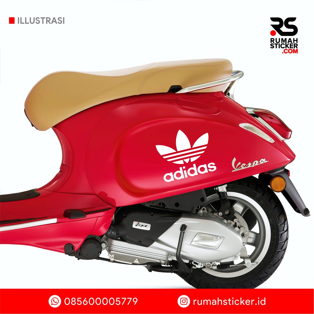 Sticker Stiker Cutting Logo Adidas Body Samping Scoopy Tepong