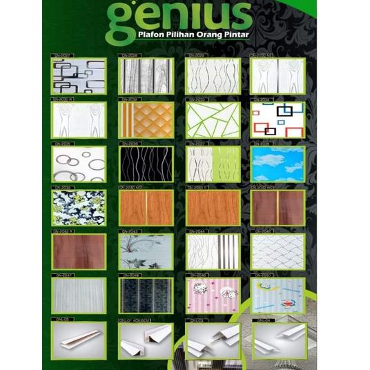 2T7 Plafon PVC / Plavon PVC genius ketebalan 8mm aneka motif