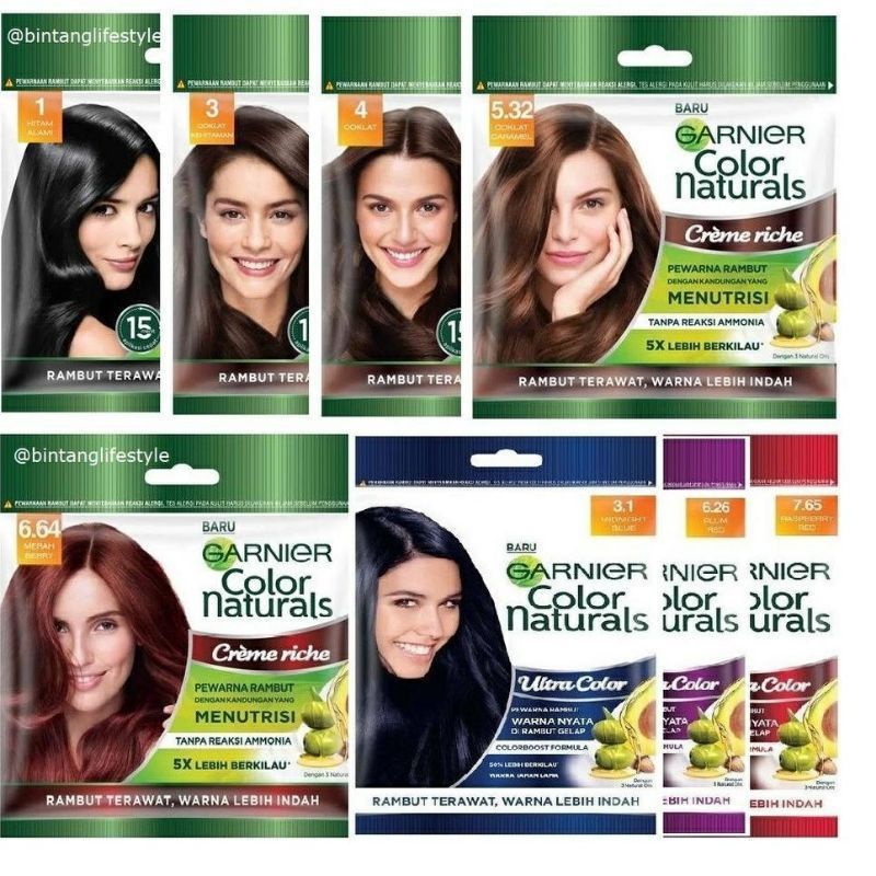 PROMO GARNIER COLOR NATURALS SASET (Pewarna Rambut)