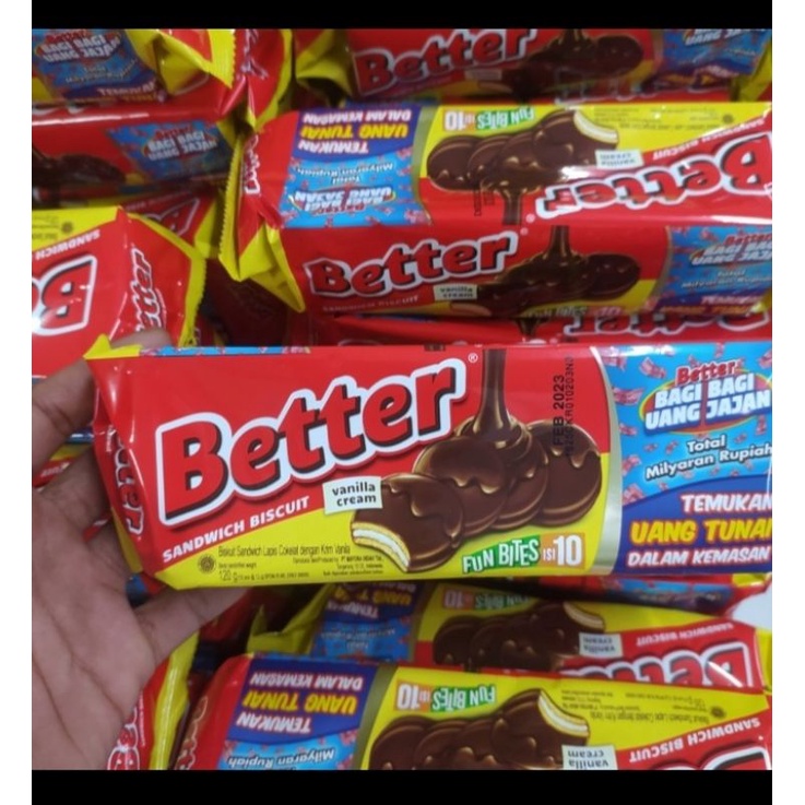 biskuit BETTER sandwich 120gr berhadiah