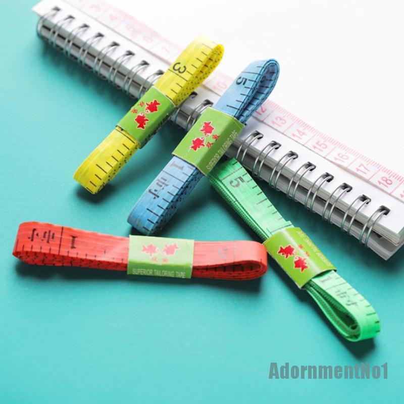 [AdornmentNo1]1.5m Body Measuring Ruler Sewing Tailor Tape Measure Mini Soft Flat Ruler