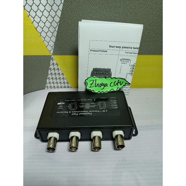 video balun 4ch passive cctv