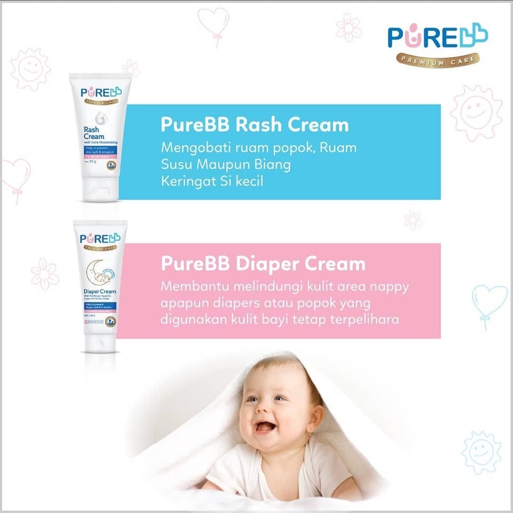 PURE BB DIAPER CREAM / CREAM POPOK / KRIM POPOK BAYI