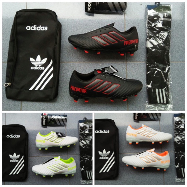  BONUS KAOS KAKI TAS  DAN  DEKER sepatu  bola adidas x 