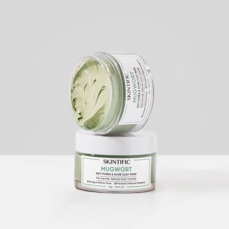 SKINTIFIC-MUGWORT ANTI PORES &amp; ACNE CLAY MASK