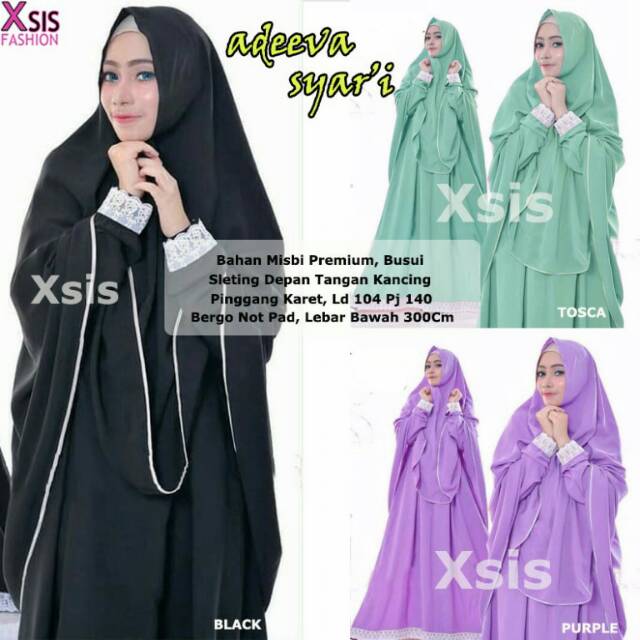 Adeeva Syar'i | Gamis Syari | Gamis Kekinian | Gamis Busui | Maxy Dress