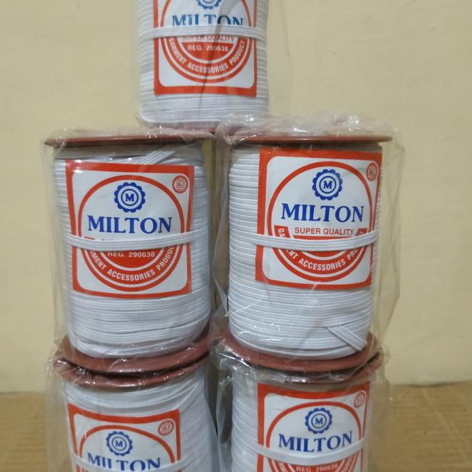 Best Seller] Karet Elastis 4Mm Karet Elastis Milton C4 Karet Elastis Berkualitas - Putih