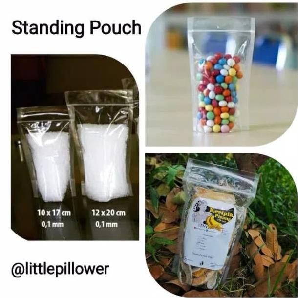 Standing Pouch PP klip uk10x17pouch plastikplastik klip