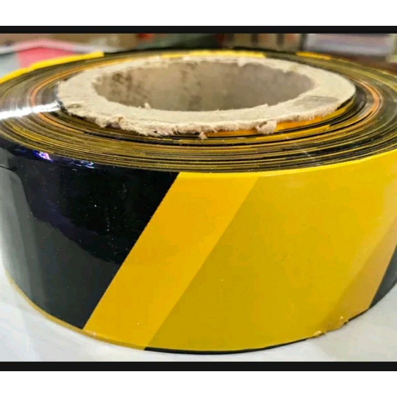 PILICE LINE 3 inch x 300 mtr KUNING HITAM BARICADE