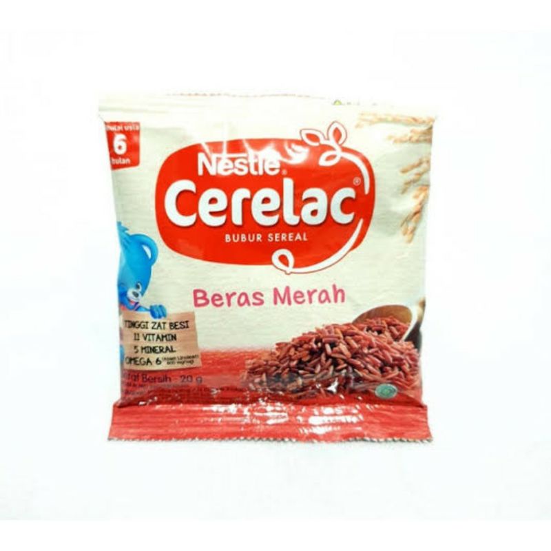 NESTLE CERELAC Bubur Bayi 6+ Kemasan Renceng Isi 8 Sachet / Bubur Instan Bayi / Bubur Sereal