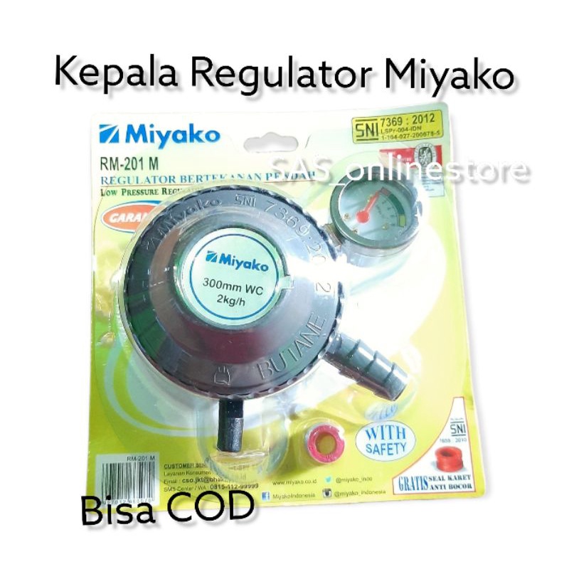 Regulator Miyako tanpa selang/Kepala Regulator Miyako