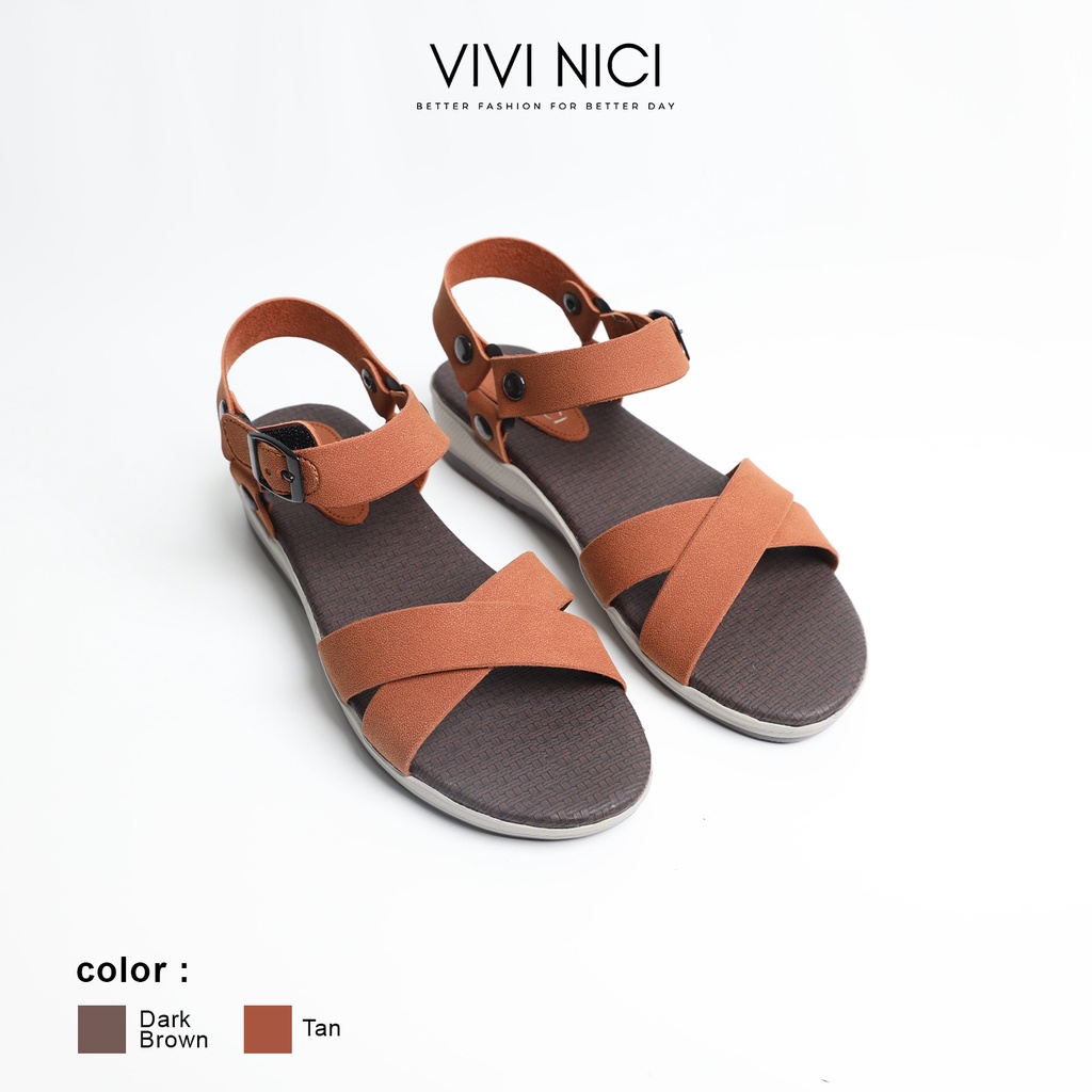 Vivi Nici - Nabila Sepatu Sandal Tali Wanita-Tan