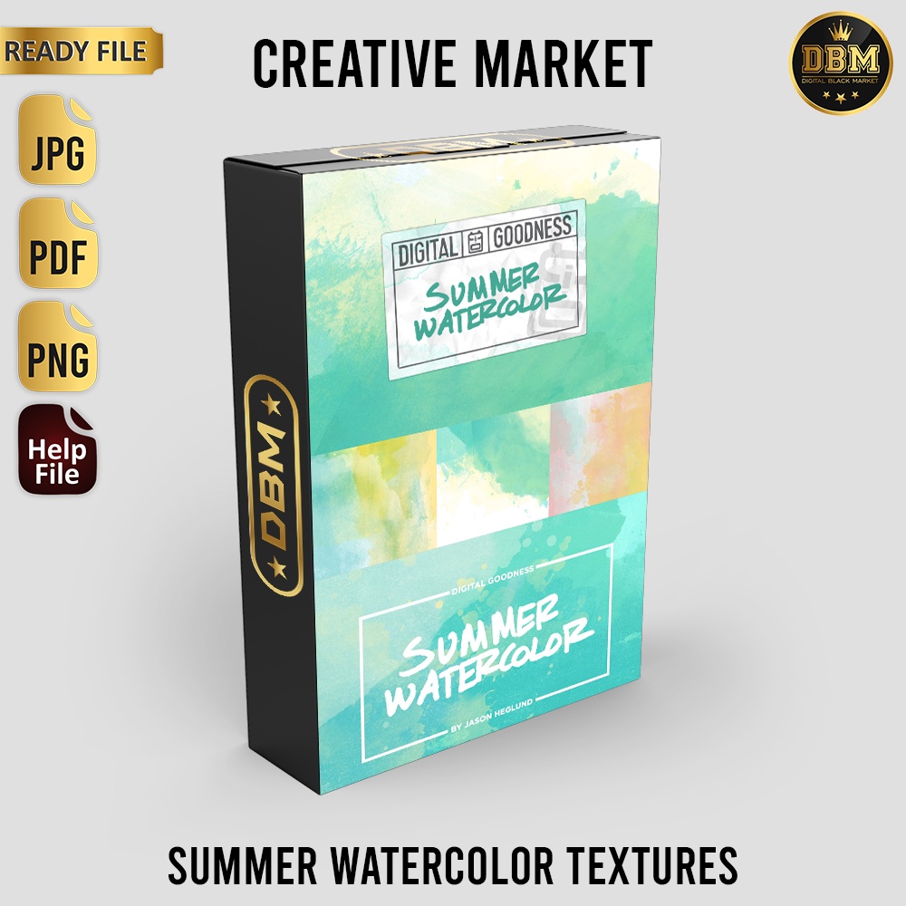 Summer Watercolor Textures - JPEG Ultra HD