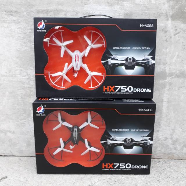 Rc Drone Quapcopter HX750 Murah Helicopter Remote Control Mainan Anak