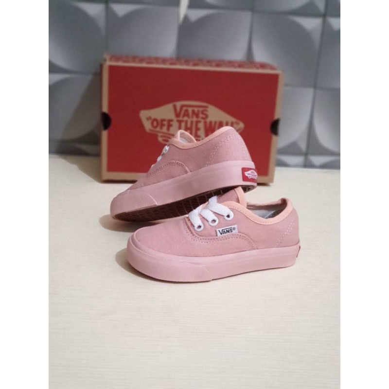 SEPATU ANAK PEREMPUAN VANS AUTHENTIC ANAK PEACH PREMIUM HIGH QUALITY KADO KIDS