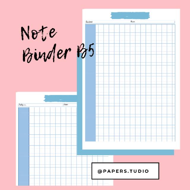 

ISI BINDER / LOOSE LEAF B5 / GRID