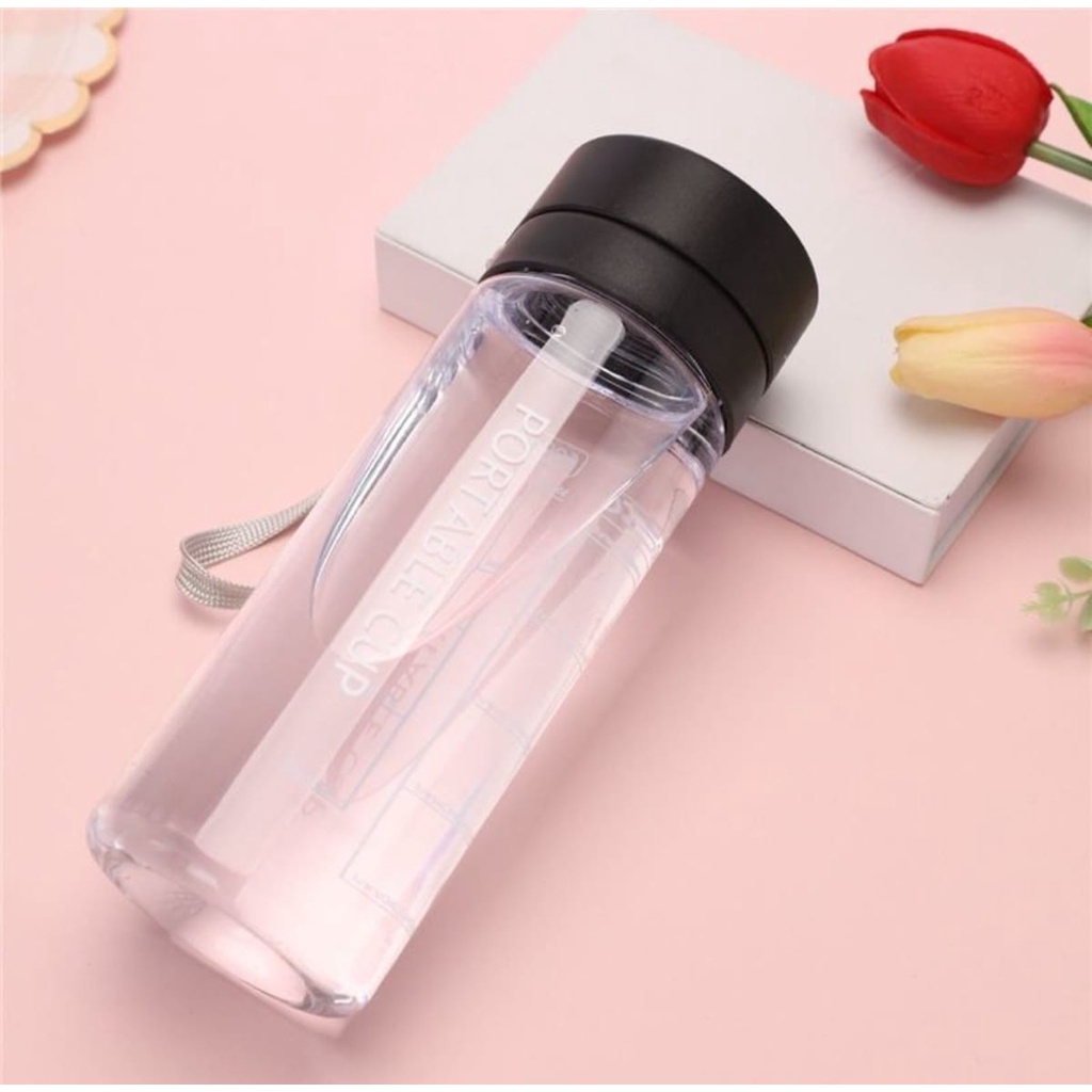 Botol Minum Plastik 600 ML &amp; 800 ML Portable Cup High Quality - FREE BUBLE WRAP