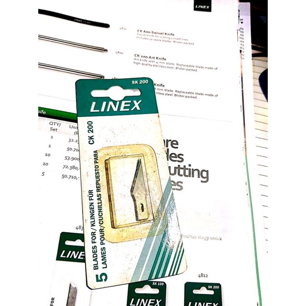 

linex 4812 spare knife for sk 200 & ck 200 kondisi new old stock