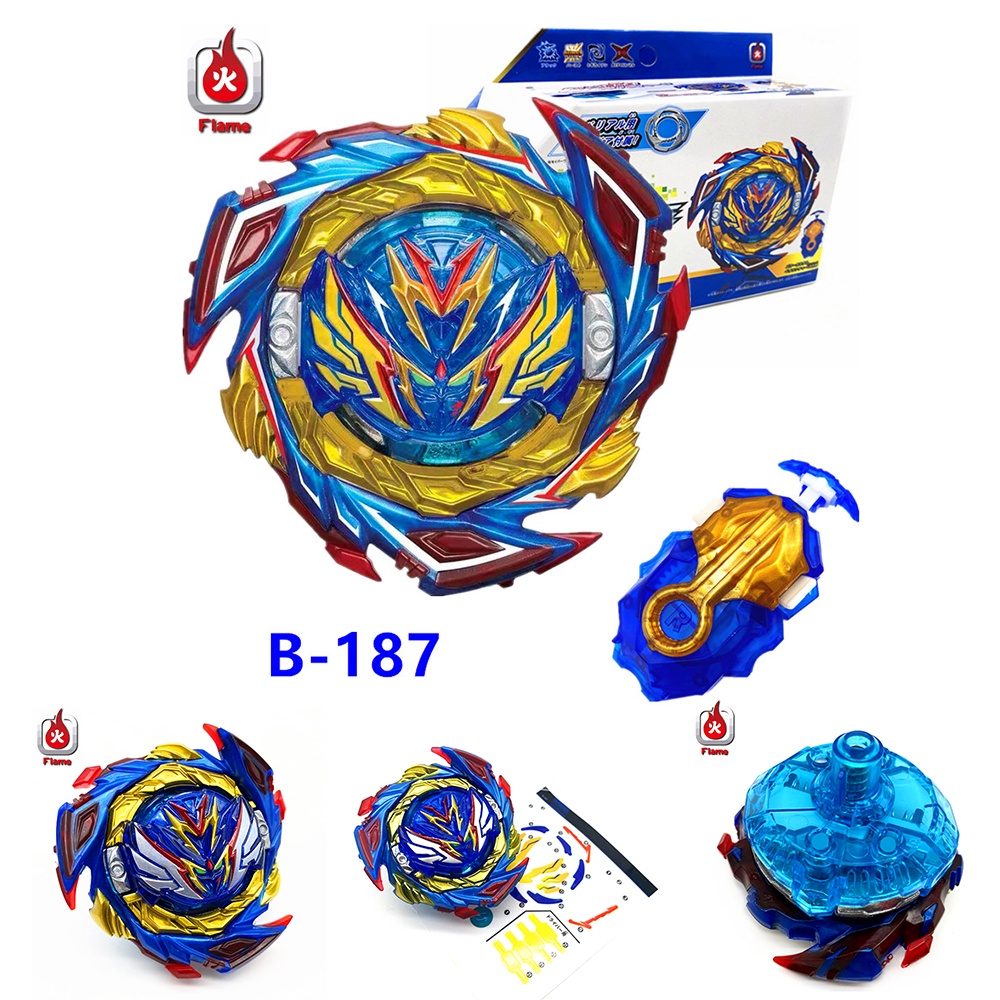 B187 Beyblade Burst DB Savior Valkyrie Shot-7 Devil Blade Launcher Gyro Spinning Gyroscope