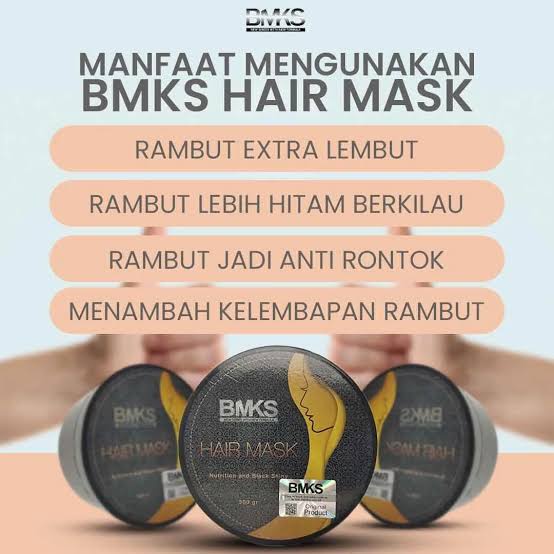 BMKS Hair Mask / Masker Rambut / Perawatan Rambut Rontok Original Bpom / Pelembab Rambut