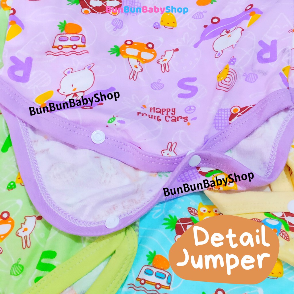 Jumper Bayi Pakaian Jimsuit Handsop Perlengkapan Baby Lahir Baju New Born Romper Unisex SNI Bunbunba