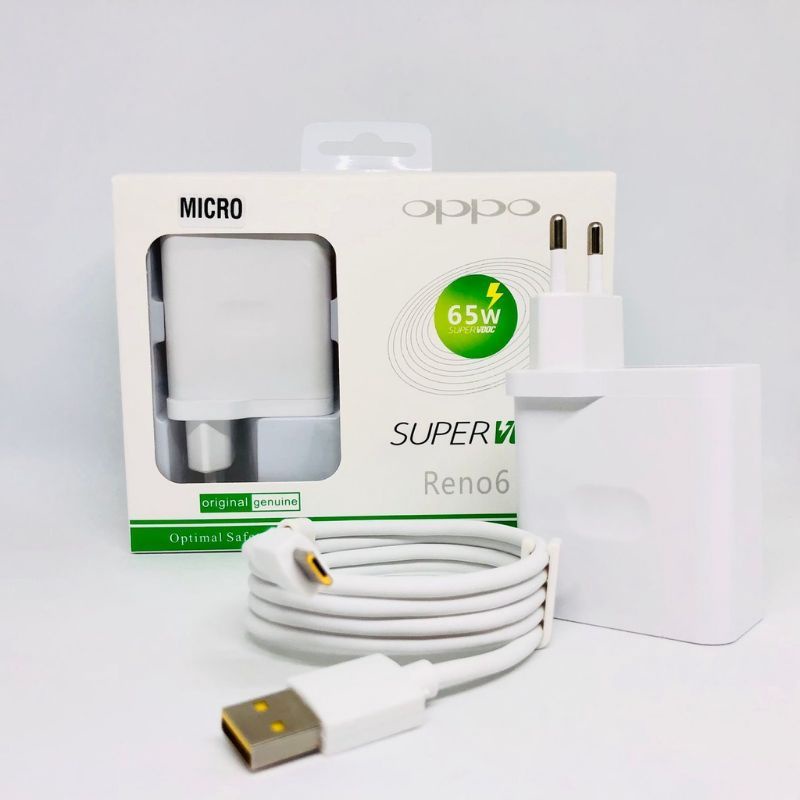 Original Super Vooc Micro Usb dan Tipe C Type C Support Fast Charging