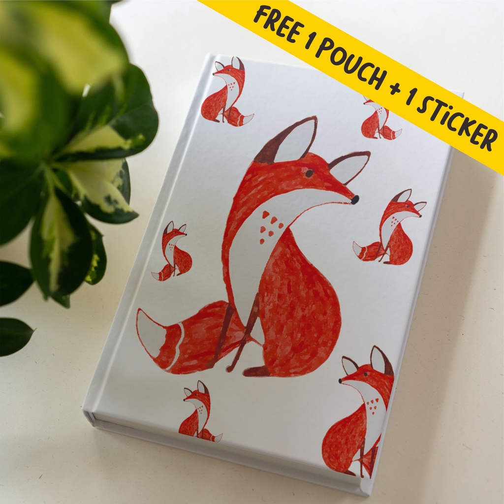 

Notebook Agenda, Dotted, dan Polos the Fox