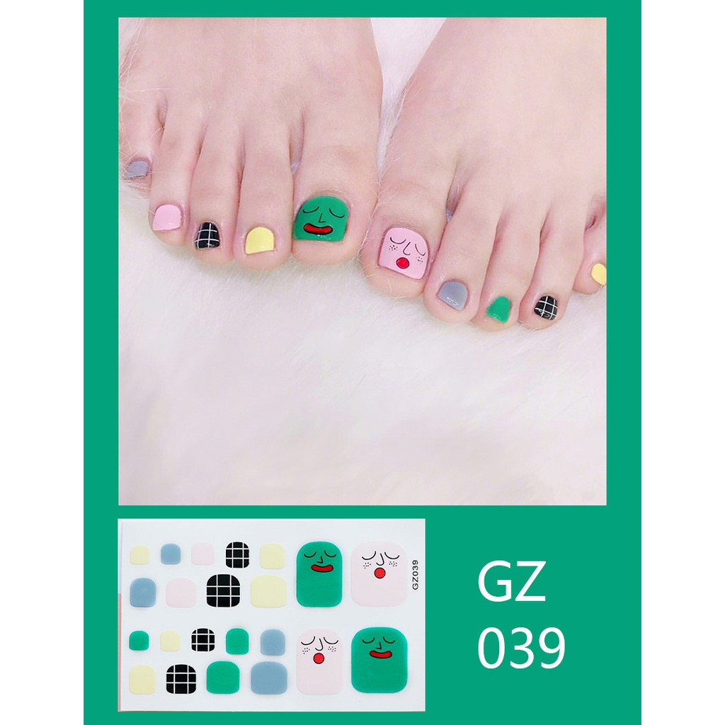 Gz34 Stiker Kuku 3D Bahan Akrilik untuk Nail Art