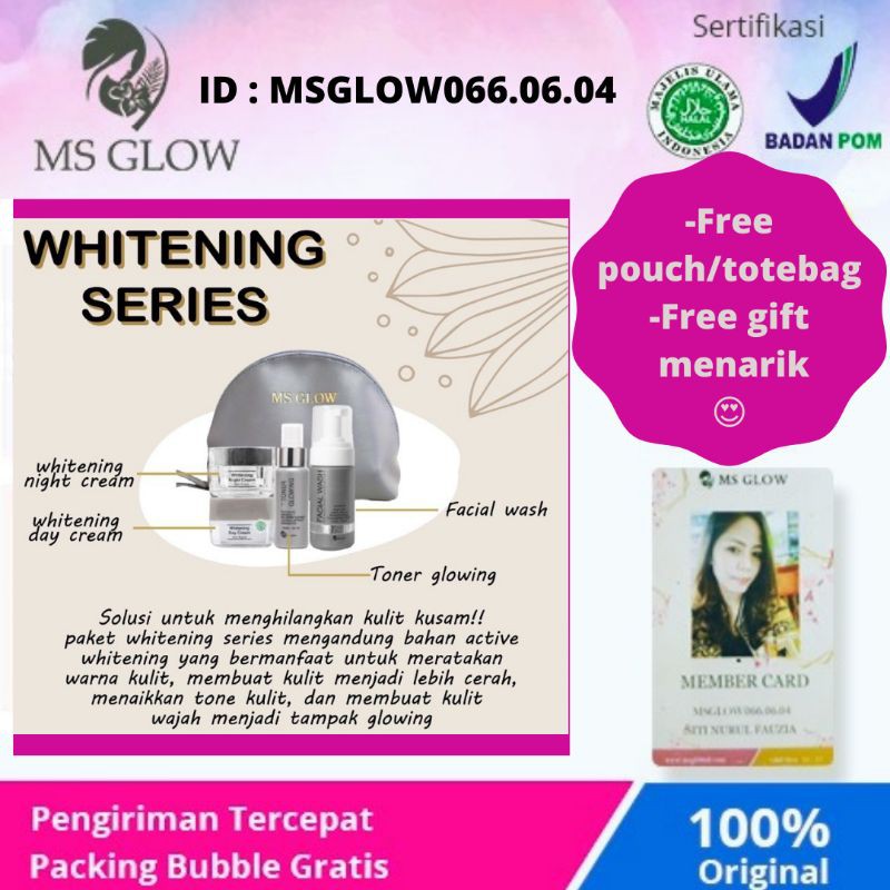 PAKET WHITENING MS GLOW/MS GLOW WHITENING SERIES ORIGINAL/MS GLOW