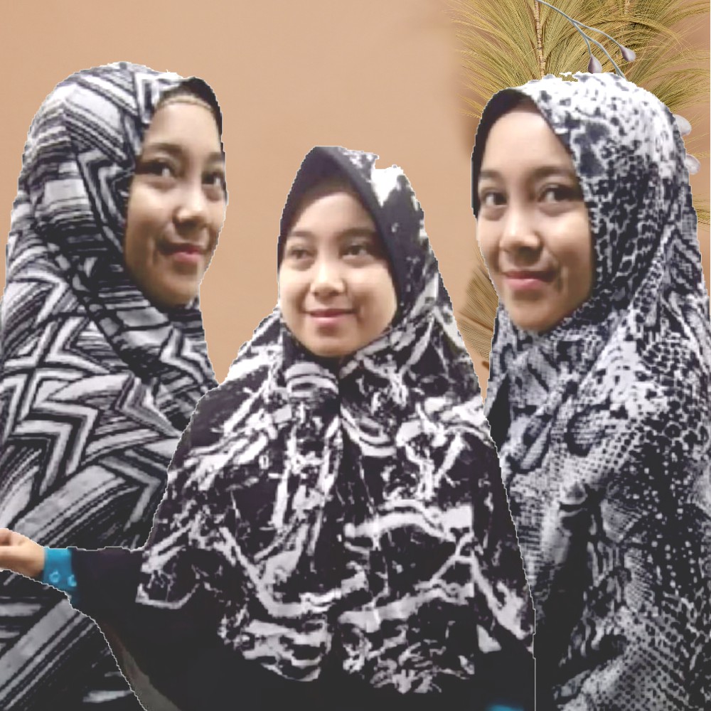Hijab Instan Khimar Ceruty Motif Terbaru