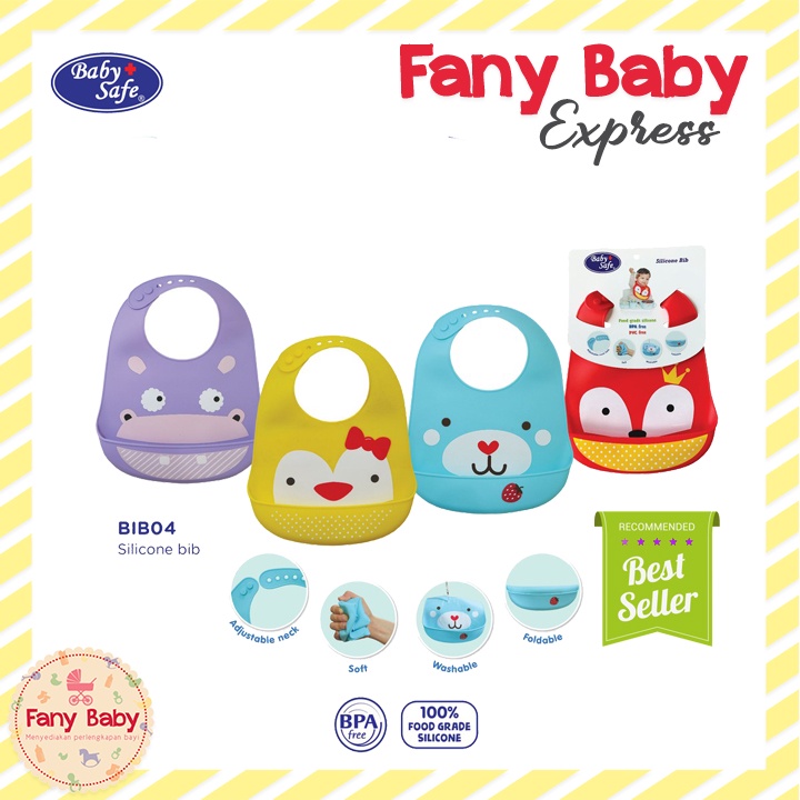 BABY SAFE SILICON BIB BIB04