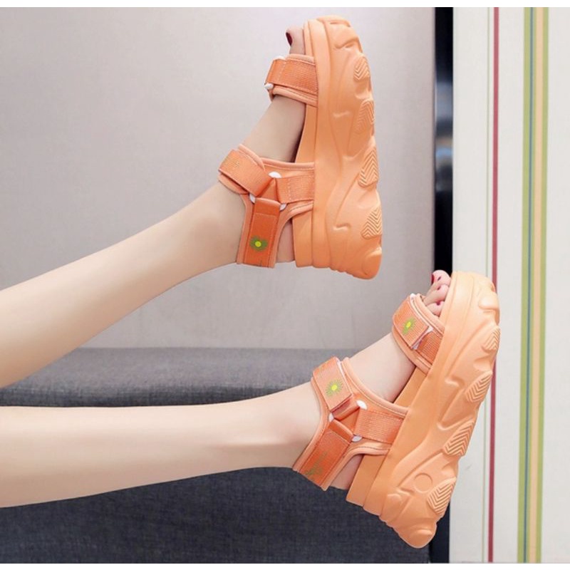 Sendal Gunung Wanita Korea O*I Lokal Brand O*Iginal Termurah Sandal Slop On Cewe Murah Kekinian Selo