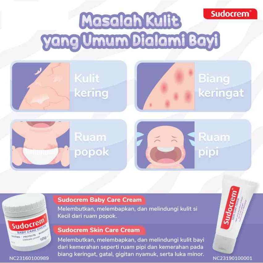 Sudocrem Skin Care Cream BPOM | Krim Anti Iritasi