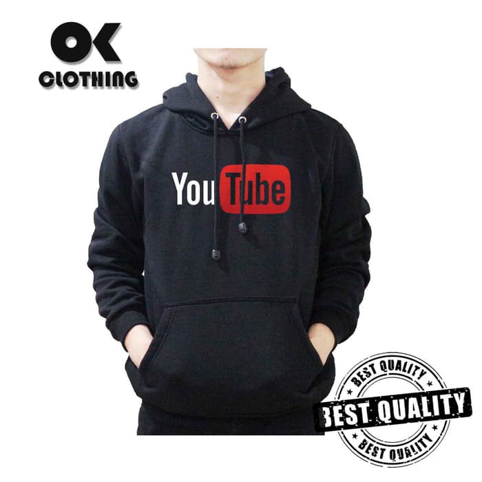 (TERLARIS) Jaket Sweater Hoodie Youtube Keren -Palace Store