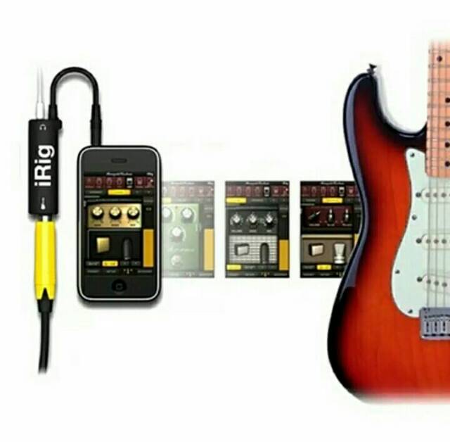 iRig ampliTube guitar interface adapter untuk Ios Android iphone Irig gitar