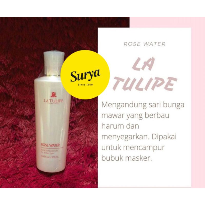 La Tulipe Rose Water cleansing lotion 250ml