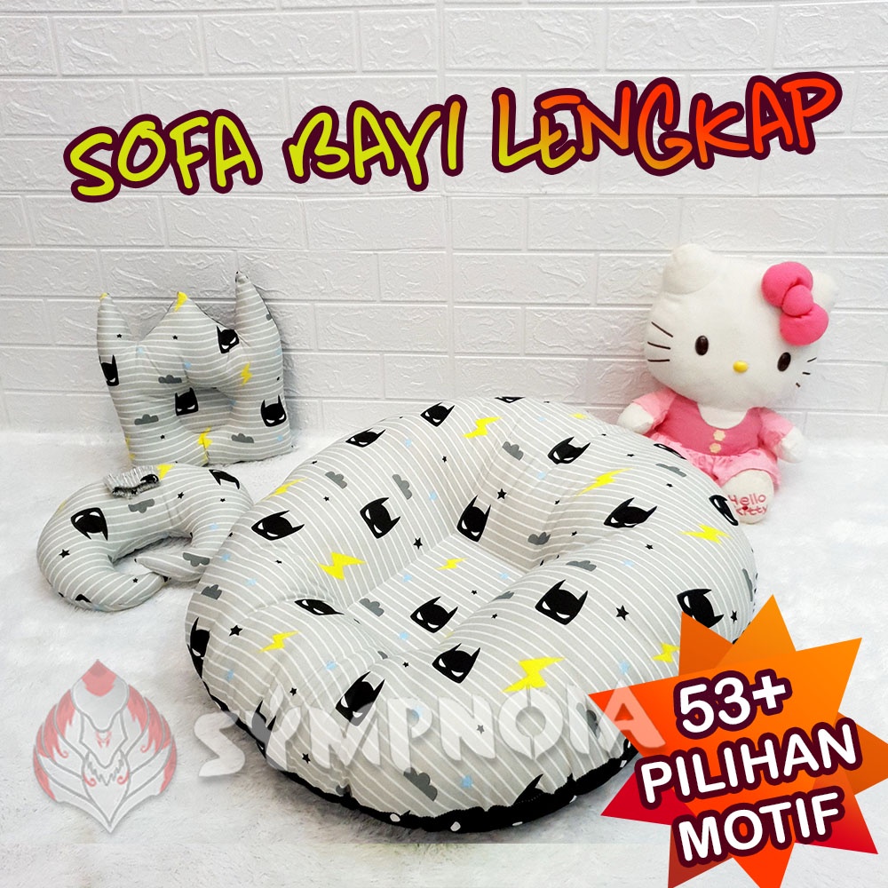 [ PAKET KOMPLIT ] Sofa Bayi , Bantal Peyang &amp; Bantal DOT