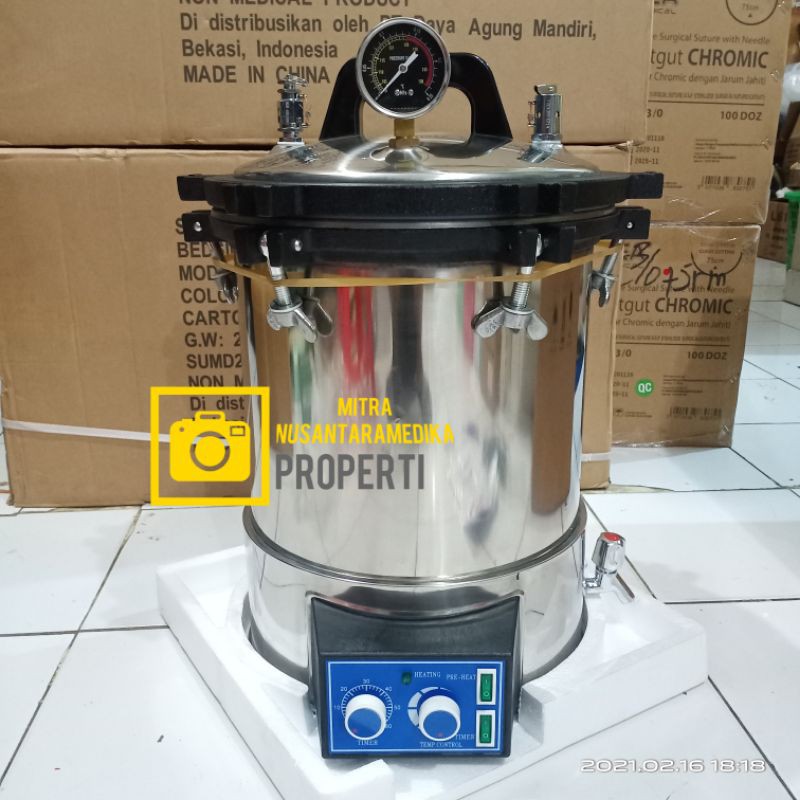 Autoclave Gea 18 Liter Dengan Timer